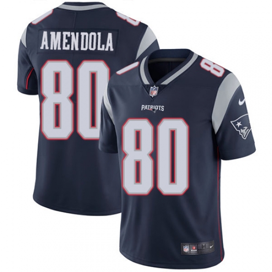 Nike Patriots #80 Danny Amendola Navy Blue Team Color Youth Stitched NFL Vapor Untouchable Limited Jersey Nike Patriots #80 Danny Amendola Navy Blue Team Color Youth Stitched NFL Vapor Untouchable Limited Jersey