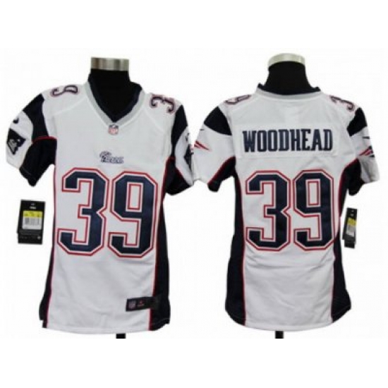 Nike Youth NFL New England Patriots #39 Danny Woodhead White Jerseys Nike Youth NFL New England Patriots #39 Danny Woodhead White Jerseys