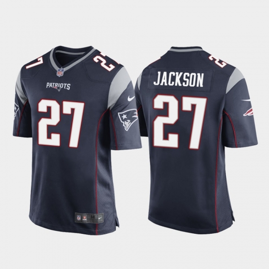 Youth New England Patriots #27 J.C. Jackson Game Jersey Navy Youth New England Patriots #27 J.C. Jackson Game Jersey Navy