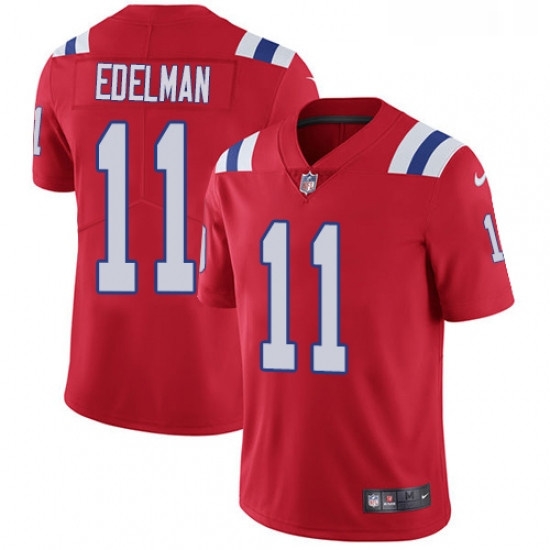 Youth Nike New England Patriots 11 Julian Edelman Red Alternate Vapor Untouchable Limited Player NFL Jersey Youth Nike New England Patriots 11 Julian Edelman Red Alternate Vapor Untouchable Limited Player NFL Jersey