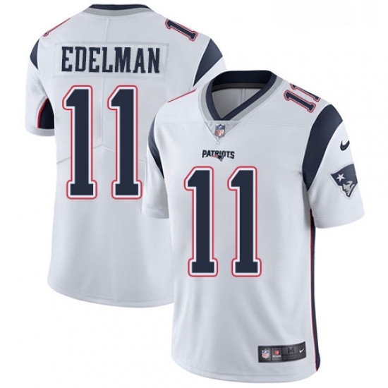Youth Nike New England Patriots 11 Julian Edelman White Vapor Untouchable Limited Player NFL Jersey Youth Nike New England Patriots 11 Julian Edelman White Vapor Untouchable Limited Player NFL Jersey