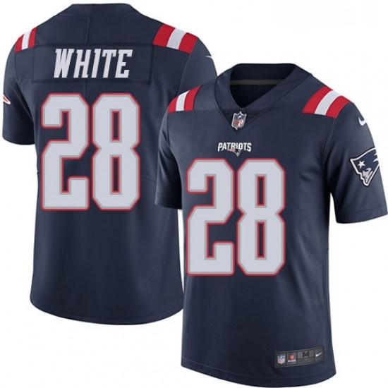 Youth Nike New England Patriots 28 James White Limited Navy Blue Rush Vapor Untouchable NFL Jersey Youth Nike New England Patriots 28 James White Limited Navy Blue Rush Vapor Untouchable NFL Jersey