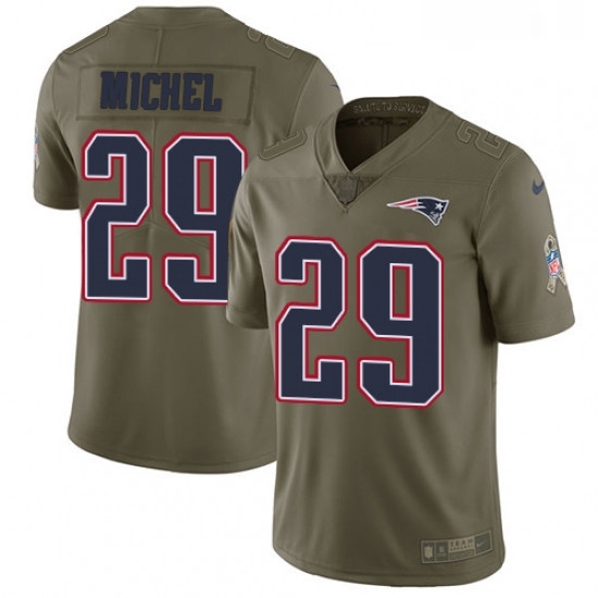 Youth Nike New England Patriots 29 Sony Michel Limited Olive 2017 Salute to Service NFL Jersey Youth Nike New England Patriots 29 Sony Michel Limited Olive 2017 Salute to Service NFL Jersey