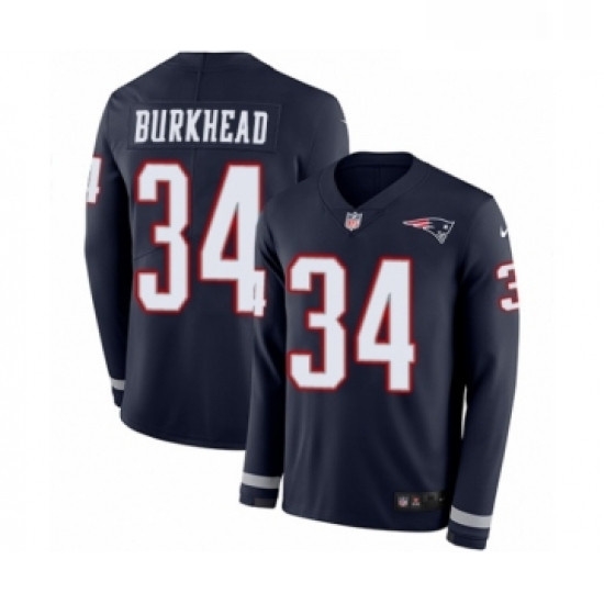 Youth Nike New England Patriots 34 Rex Burkhead Limited Navy Blue Therma Long Sleeve NFL Jersey Youth Nike New England Patriots 34 Rex Burkhead Limited Navy Blue Therma Long Sleeve NFL Jersey
