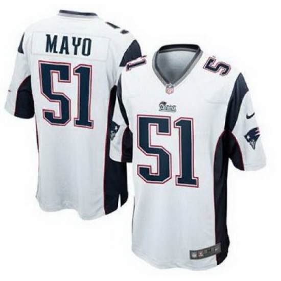Youth Nike New England Patriots 51# Jerod Mayo White Color Jersey(S-XL) Youth Nike New England Patriots 51# Jerod Mayo White Color Jersey(S-XL)
