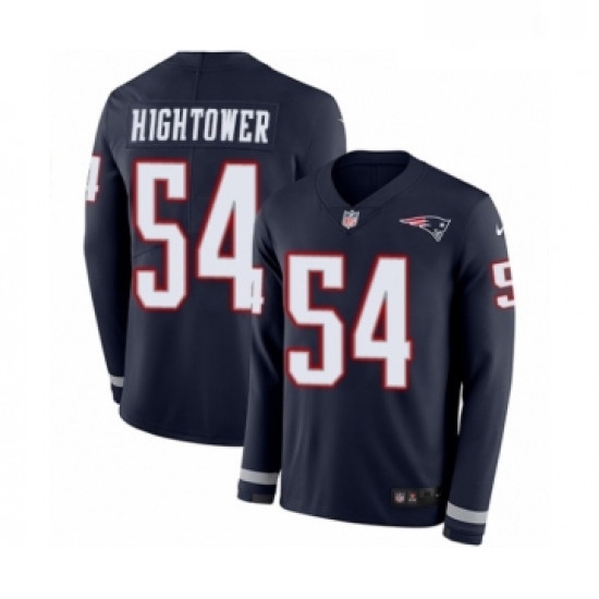Youth Nike New England Patriots 54 Donta Hightower Limited Navy Blue Therma Long Sleeve NFL Jersey Youth Nike New England Patriots 54 Donta Hightower Limited Navy Blue Therma Long Sleeve NFL Jersey