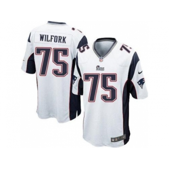 Youth Nike New England Patriots #75 Vince Wilfork White Stitched NFL Jersey Youth Nike New England Patriots #75 Vince Wilfork White Stitched NFL Jersey