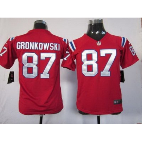 Youth Nike New England Patriots #87 Gronkowski Red Nike NFL Jerseys Youth Nike New England Patriots #87 Gronkowski Red Nike NFL Jerseys