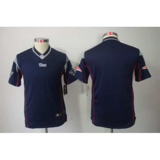 Youth Nike New England Patriots Blank Blue Color[Youth Limited Jerseys]