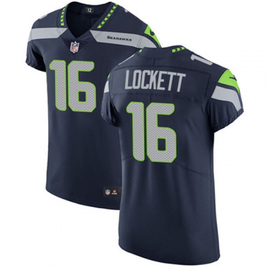 Men Nike Seahawks #16 Tyler Lockett Steel Blue Team Color Stitched NFL Vapor Untouchable Elite Jersey Men Nike Seahawks #16 Tyler Lockett Steel Blue Team Color Stitched NFL Vapor Untouchable Elite Jersey