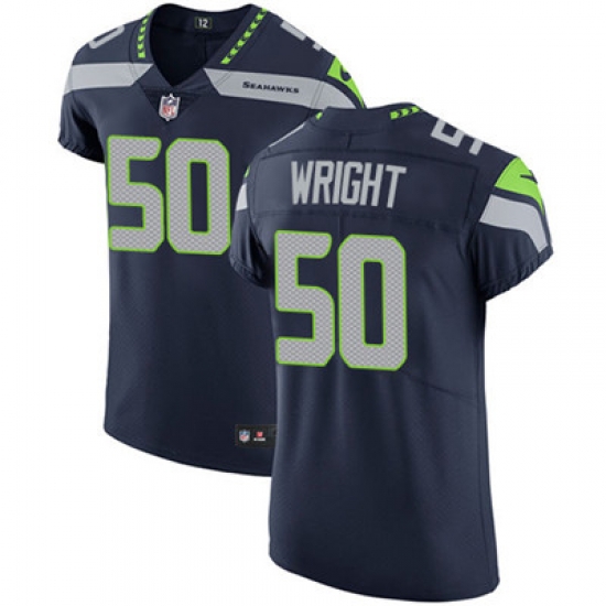 Men Nike Seahawks #50 K J Wright Steel Blue Team Color Stitched NFL Vapor Untouchable Elite Jersey Men Nike Seahawks #50 K J Wright Steel Blue Team Color Stitched NFL Vapor Untouchable Elite Jersey