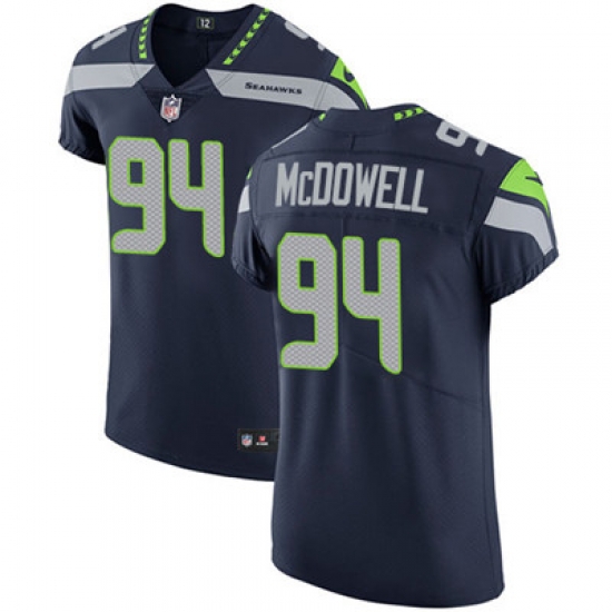 Men Nike Seahawks #94 Malik McDowell Steel Blue Team Color Stitched NFL Vapor Untouchable Elite Jersey Men Nike Seahawks #94 Malik McDowell Steel Blue Team Color Stitched NFL Vapor Untouchable Elite Jersey