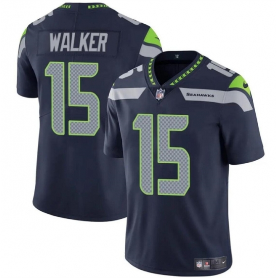 Men Seattle Seahawks 15 P J Walker Navy Vapor Limited Stitched Football Jersey Men Seattle Seahawks 15 P J Walker Navy Vapor Limited Stitched Football Jersey