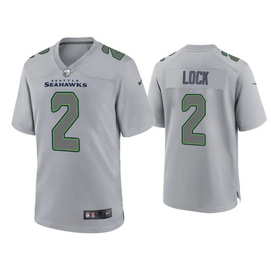 Men Seattle Seahawks 2 Drew Lock Grey Atmosphere Fashion Stitched Game Jersey Men Seattle Seahawks 2 Drew Lock Grey Atmosphere Fashion Stitched Game Jersey