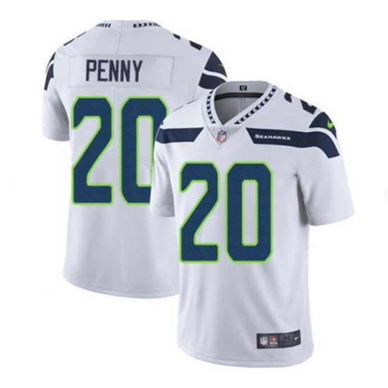 Men Seattle Seahawks 20 Rashaad Penny White Vapor Untouchable Limited Stitched Jersey Men Seattle Seahawks 20 Rashaad Penny White Vapor Untouchable Limited Stitched Jersey