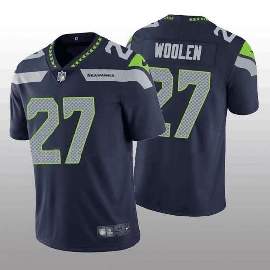 Men Seattle Seahawks 27 Tariq Woolen Navy Vapor Untouchable Stitched Football Jersey Men Seattle Seahawks 27 Tariq Woolen Navy Vapor Untouchable Stitched Football Jersey