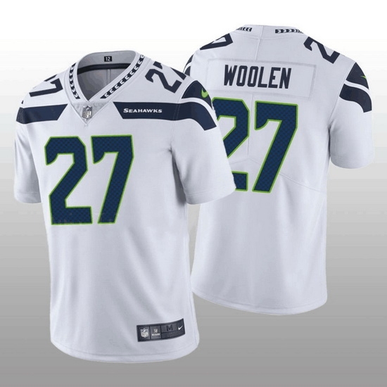 Men Seattle Seahawks 27 Tariq Woolen White Vapor Untouchable Stitched Football Jersey Men Seattle Seahawks 27 Tariq Woolen White Vapor Untouchable Stitched Football Jersey