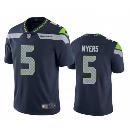 Men Seattle Seahawks 5 Jason Myers Navy Vapor Untouchable Limited Stitched Jersey Men Seattle Seahawks 5 Jason Myers Navy Vapor Untouchable Limited Stitched Jersey