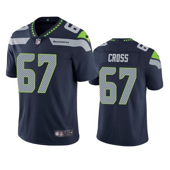 Men Seattle Seahawks 67 Charles Cross Navy Vapor Untouchable Limited Stitched jersey Men Seattle Seahawks 67 Charles Cross Navy Vapor Untouchable Limited Stitched jersey