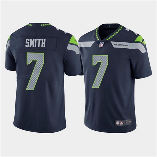 Men Seattle Seahawks 7 Geno Smith Navy Vapor Untouchable Limited Stitched Jersey Men Seattle Seahawks 7 Geno Smith Navy Vapor Untouchable Limited Stitched Jersey