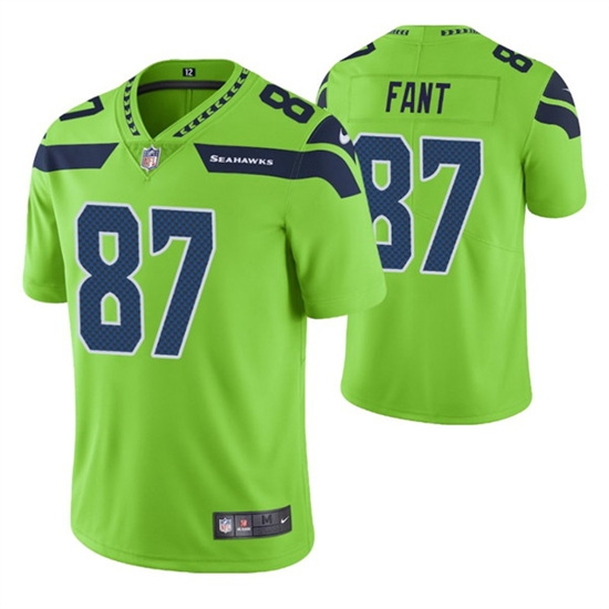 Men Seattle Seahawks 87 Noah Fant Green Vapor Untouchable Limited Stitched Jersey Men Seattle Seahawks 87 Noah Fant Green Vapor Untouchable Limited Stitched Jersey