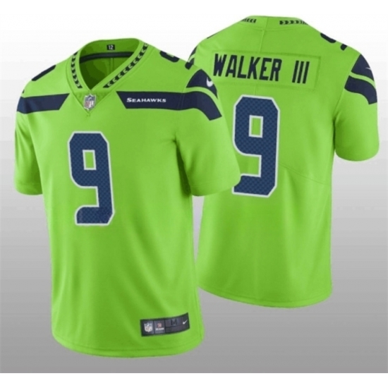 Men Seattle Seahawks 9 Kenneth Walker III Green Vapor Untouchable Limited Stitched Jersey Men Seattle Seahawks 9 Kenneth Walker III Green Vapor Untouchable Limited Stitched Jersey