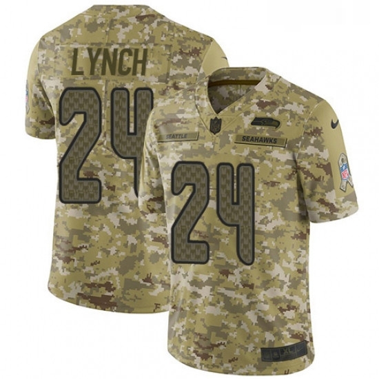 Mens Nike Seattle Seahawks 24 Marshawn Lynch Limited Camo 2018 Salute to Service NFL Jersey Mens Nike Seattle Seahawks 24 Marshawn Lynch Limited Camo 2018 Salute to Service NFL Jersey