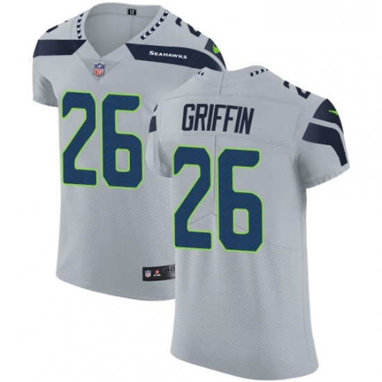 Mens Nike Seattle Seahawks 26 Shaquill Griffin Grey Alternate Vapor Untouchable Elite Player NFL Jersey Mens Nike Seattle Seahawks 26 Shaquill Griffin Grey Alternate Vapor Untouchable Elite Player NFL Jersey