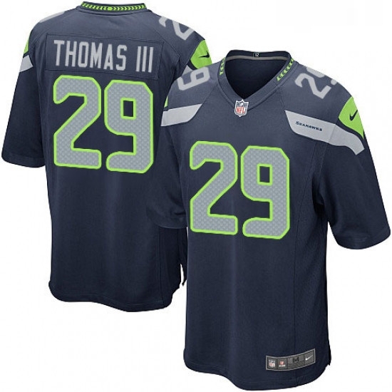 Mens Nike Seattle Seahawks 29 Earl Thomas III Game Steel Blue Team Color NFL Jersey Mens Nike Seattle Seahawks 29 Earl Thomas III Game Steel Blue Team Color NFL Jersey