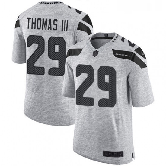 Mens Nike Seattle Seahawks 29 Earl Thomas III Limited Gray Gridiron II NFL Jersey Mens Nike Seattle Seahawks 29 Earl Thomas III Limited Gray Gridiron II NFL Jersey