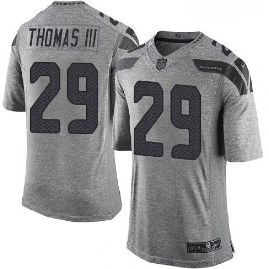 Mens Nike Seattle Seahawks 29 Earl Thomas III Limited Gray Gridiron NFL Jersey Mens Nike Seattle Seahawks 29 Earl Thomas III Limited Gray Gridiron NFL Jersey