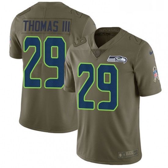 Mens Nike Seattle Seahawks 29 Earl Thomas III Limited Olive 2017 Salute to Service NFL Jersey Mens Nike Seattle Seahawks 29 Earl Thomas III Limited Olive 2017 Salute to Service NFL Jersey