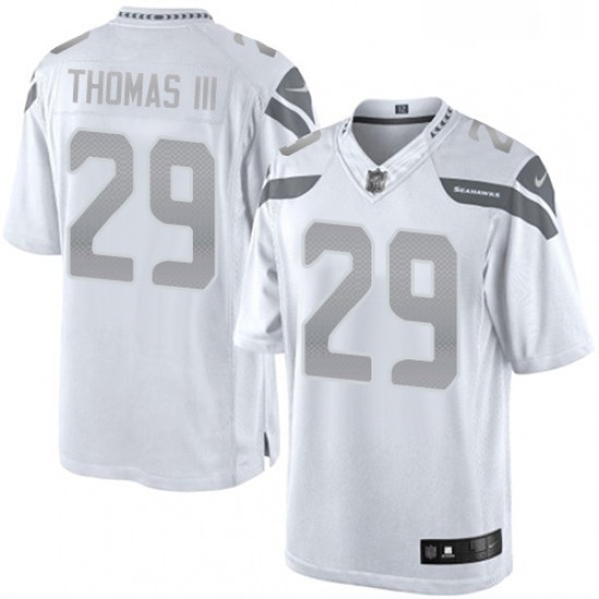 Mens Nike Seattle Seahawks 29 Earl Thomas III Limited White Platinum NFL Jersey Mens Nike Seattle Seahawks 29 Earl Thomas III Limited White Platinum NFL Jersey