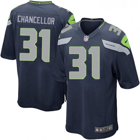 Mens Nike Seattle Seahawks 31 Kam Chancellor Game Steel Blue Team Color NFL Jersey Mens Nike Seattle Seahawks 31 Kam Chancellor Game Steel Blue Team Color NFL Jersey