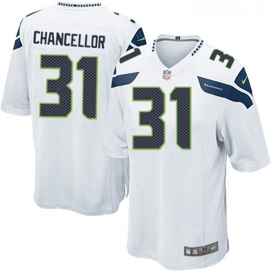 Mens Nike Seattle Seahawks 31 Kam Chancellor Game White NFL Jersey Mens Nike Seattle Seahawks 31 Kam Chancellor Game White NFL Jersey