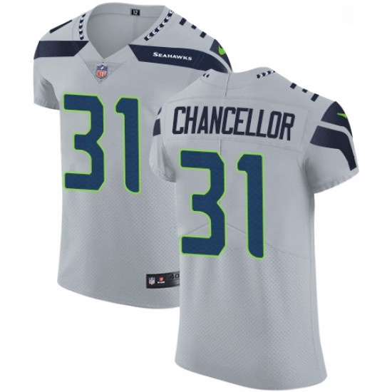 Mens Nike Seattle Seahawks 31 Kam Chancellor Grey Alternate Vapor Untouchable Elite Player NFL Jersey Mens Nike Seattle Seahawks 31 Kam Chancellor Grey Alternate Vapor Untouchable Elite Player NFL Jersey