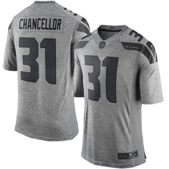 Mens Nike Seattle Seahawks 31 Kam Chancellor Limited Gray Gridiron NFL Jersey Mens Nike Seattle Seahawks 31 Kam Chancellor Limited Gray Gridiron NFL Jersey