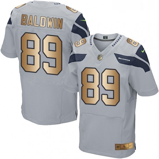 Mens Nike Seattle Seahawks 89 Doug Baldwin Elite GreyGold Alternate NFL Jersey Mens Nike Seattle Seahawks 89 Doug Baldwin Elite GreyGold Alternate NFL Jersey