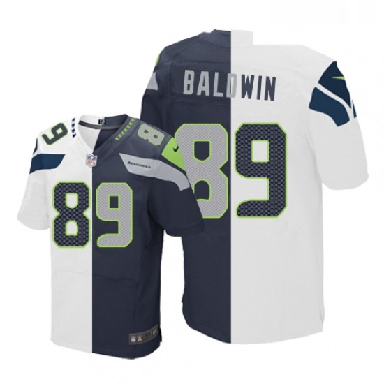 Mens Nike Seattle Seahawks 89 Doug Baldwin Elite NavyWhite Split Fashion NFL Jersey Mens Nike Seattle Seahawks 89 Doug Baldwin Elite NavyWhite Split Fashion NFL Jersey