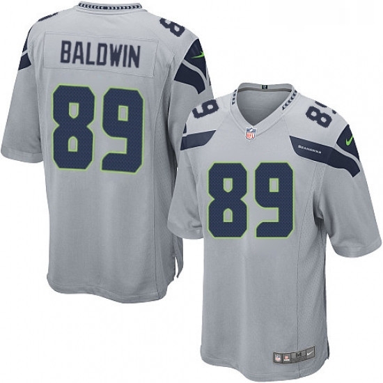 Mens Nike Seattle Seahawks 89 Doug Baldwin Game Grey Alternate NFL Jersey Mens Nike Seattle Seahawks 89 Doug Baldwin Game Grey Alternate NFL Jersey