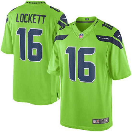 Mens Seattle Seahawks Tyler Lockett Nike Green Color Rush Limited Jersey Mens Seattle Seahawks Tyler Lockett Nike Green Color Rush Limited Jersey