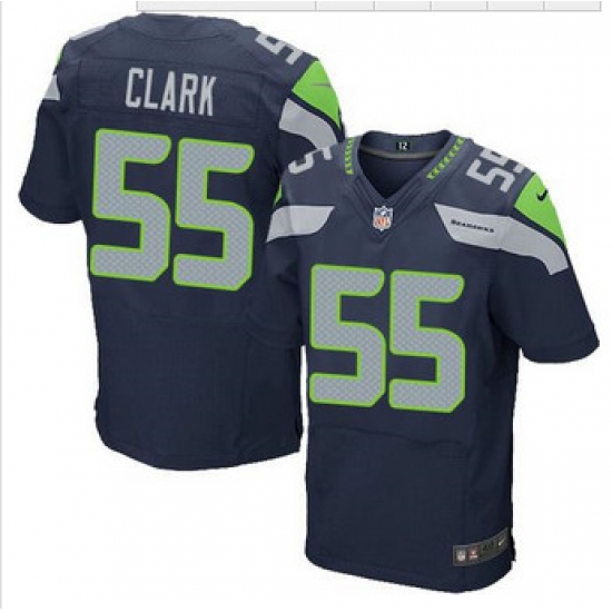 NEW Seattle Seahawks #55 Frank Clark Steel Blue Team Color mens Stitched NFL Elite Jersey NEW Seattle Seahawks #55 Frank Clark Steel Blue Team Color mens Stitched NFL Elite Jersey