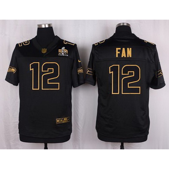 Nike Seahawks #12 Fan Black Mens Stitched NFL Elite Pro Line Gold Collection Jersey Nike Seahawks #12 Fan Black Mens Stitched NFL Elite Pro Line Gold Collection Jersey