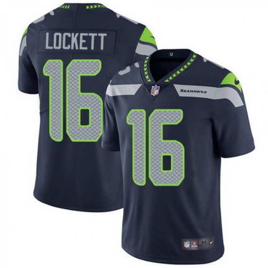 Nike Seahawks #16 Tyler Lockett Steel Blue Team Color Mens Stitched NFL Vapor Untouchable Limited Jersey Nike Seahawks #16 Tyler Lockett Steel Blue Team Color Mens Stitched NFL Vapor Untouchable Limited Jersey