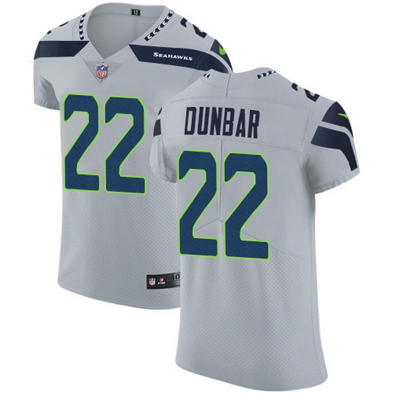 Nike Seahawks 22 Quinton Dunbar Grey Alternate Men Stitched NFL New Elite Jersey Nike Seahawks 22 Quinton Dunbar Grey Alternate Men Stitched NFL New Elite Jersey