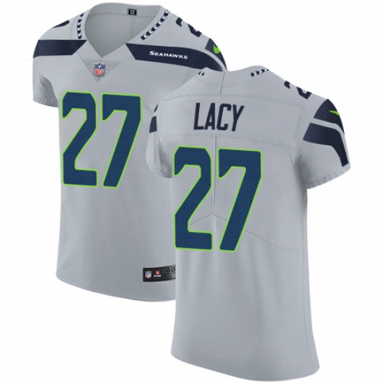 Nike Seahawks #27 Eddie Lacy Grey Alternate Mens Stitched NFL Vapor Untouchable Elite Jersey Nike Seahawks #27 Eddie Lacy Grey Alternate Mens Stitched NFL Vapor Untouchable Elite Jersey