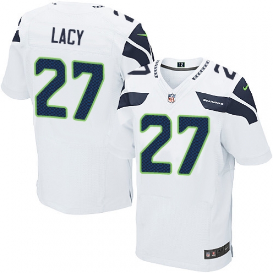 Nike Seahawks #27 Eddie Lacy White Mens Stitched NFL Elite Jersey Nike Seahawks #27 Eddie Lacy White Mens Stitched NFL Elite Jersey