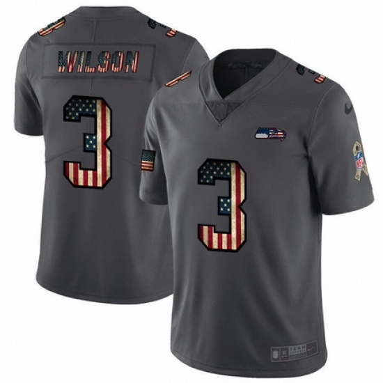 Nike Seahawks 3 Russell Wilson 2019 Salute To Service USA Flag Fashion Limited Jersey Nike Seahawks 3 Russell Wilson 2019 Salute To Service USA Flag Fashion Limited Jersey