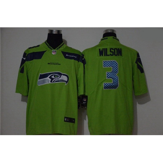 Nike Seahawks #3 Russell Wilson Green Vapor Untouchable Limited Jersey