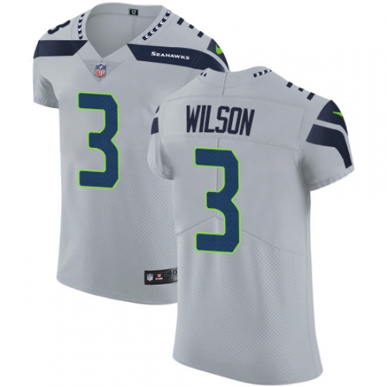 Nike Seahawks #3 Russell Wilson Grey Alternate Mens Stitched NFL Vapor Untouchable Elite Jersey Nike Seahawks #3 Russell Wilson Grey Alternate Mens Stitched NFL Vapor Untouchable Elite Jersey